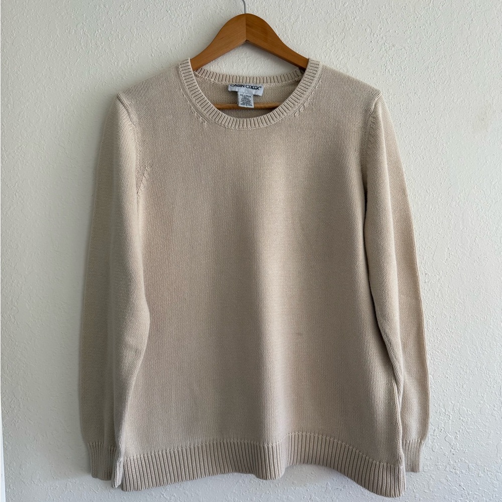 Cotton Taupe Sweater
